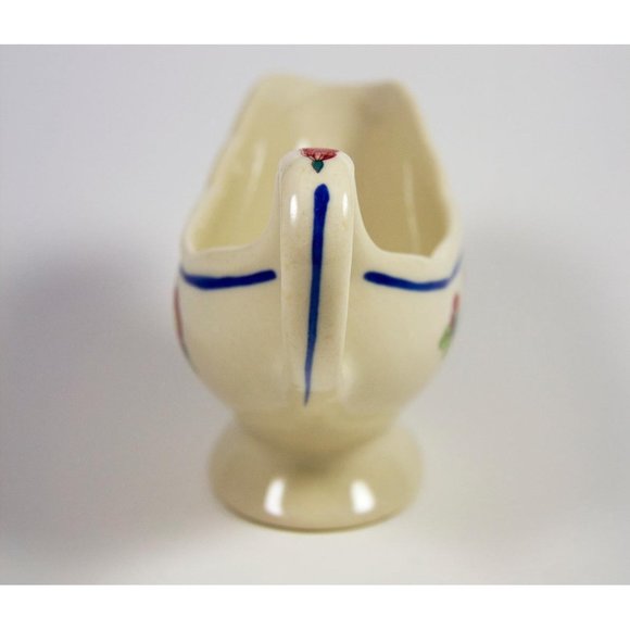 Shenango China Restaurant Ware Small Gravy Sauce Boat Blue Band Flowers - Picture 6 of 8